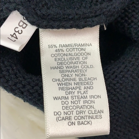 Susan Bristol Santa holiday black sweater EUC - Picture 6 of 8